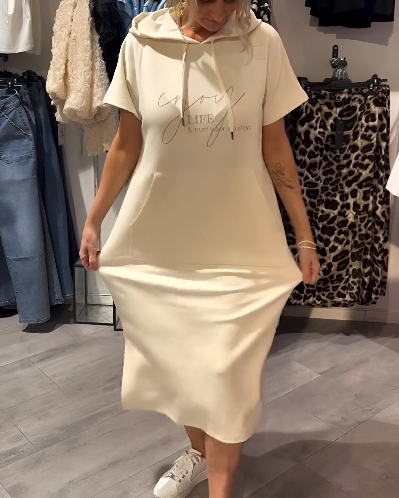 Saskia - Casual Hoodie Dress