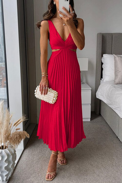 Yasmin - Elegante Plissé Jurk