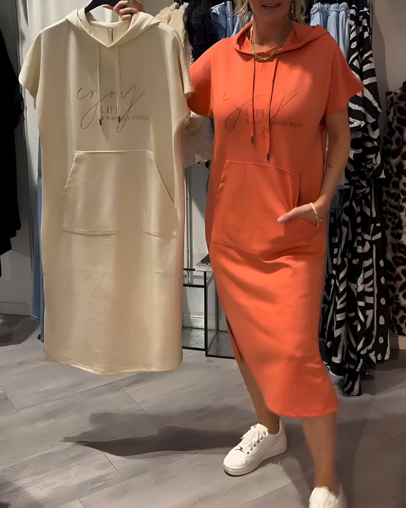 Saskia - Casual Hoodie Dress