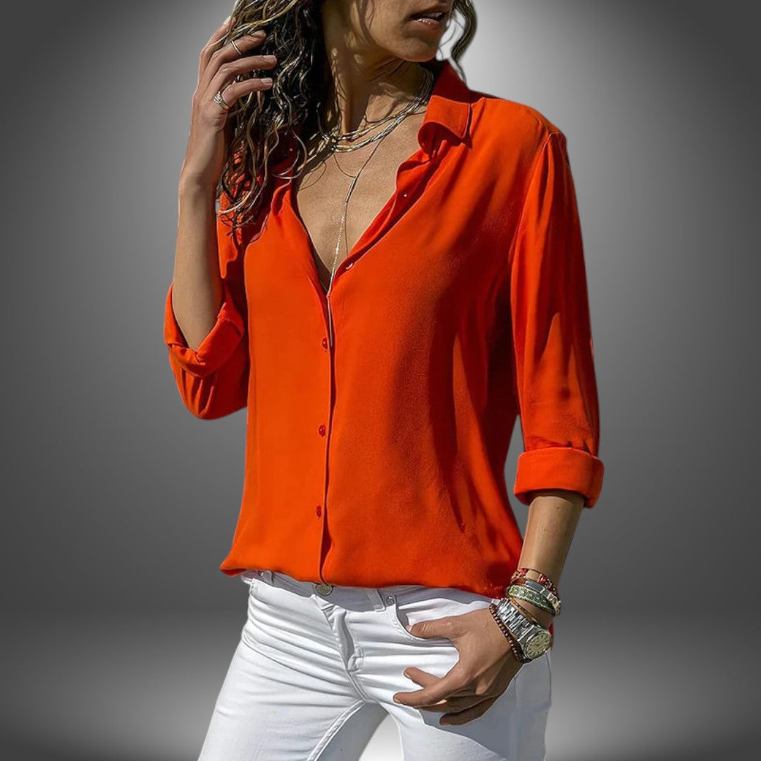Valeria - Klassieke Blouse met Knopen