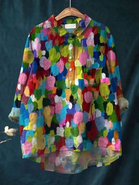 Lila - Elegante Bloemenblouse
