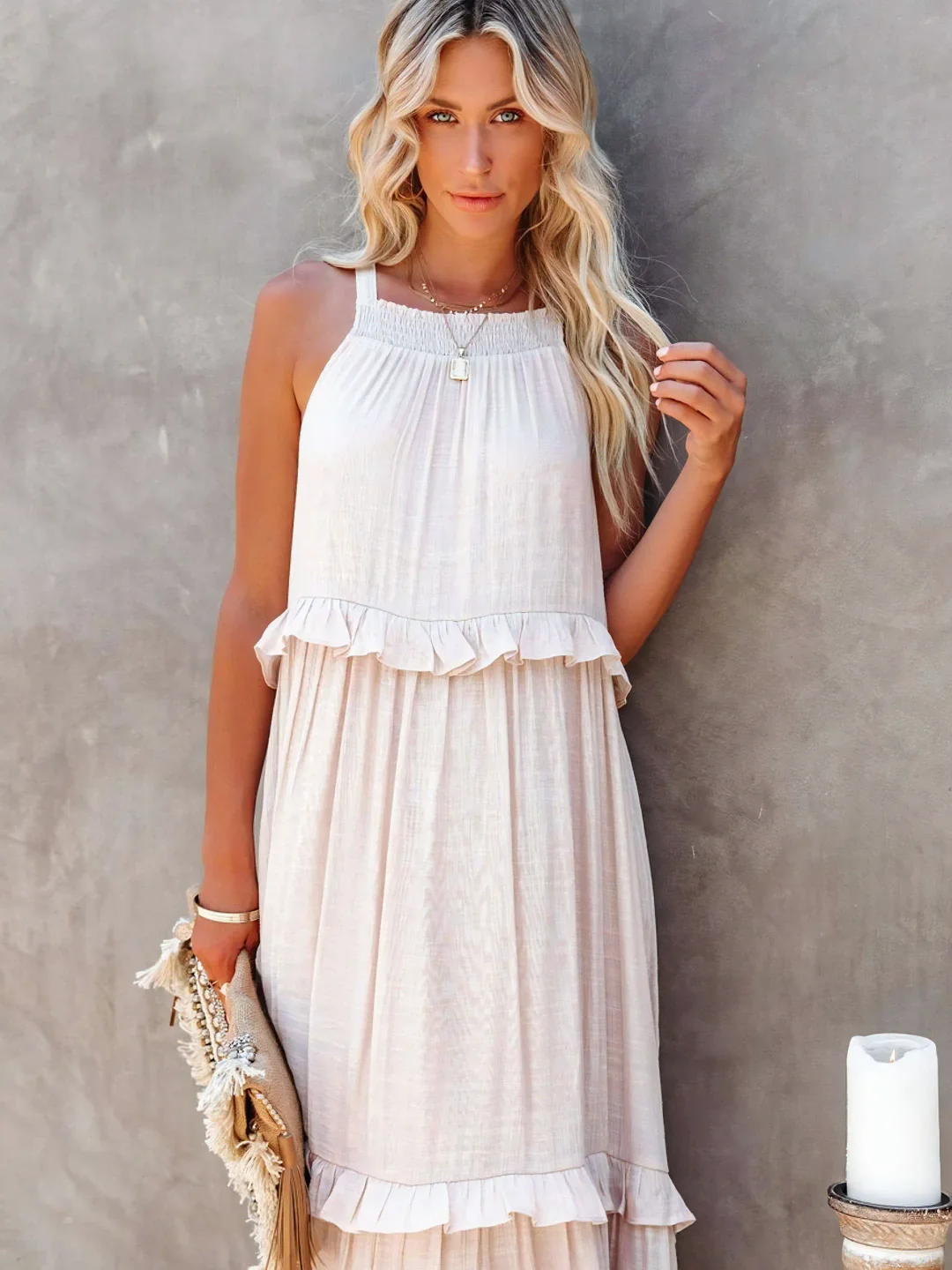 Mabel - Elegante en Lichte Maxi Jurk