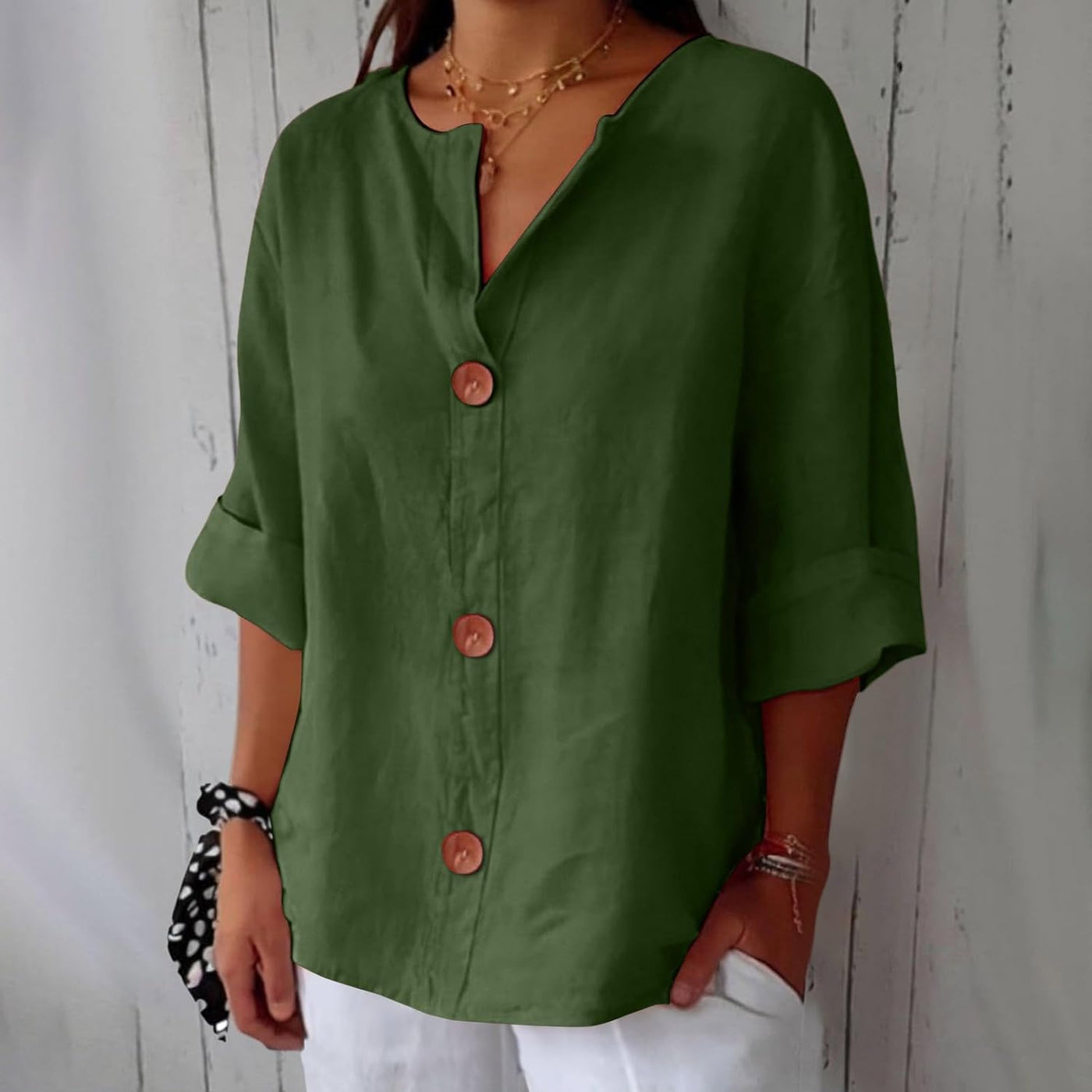 Clara - Casual Linnen Blouse