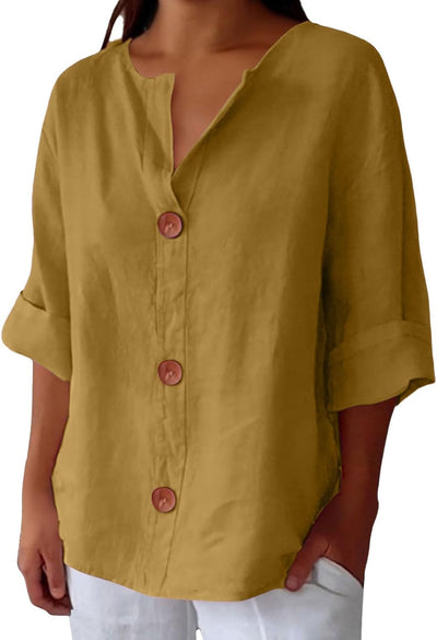 Clara - Casual Linnen Blouse