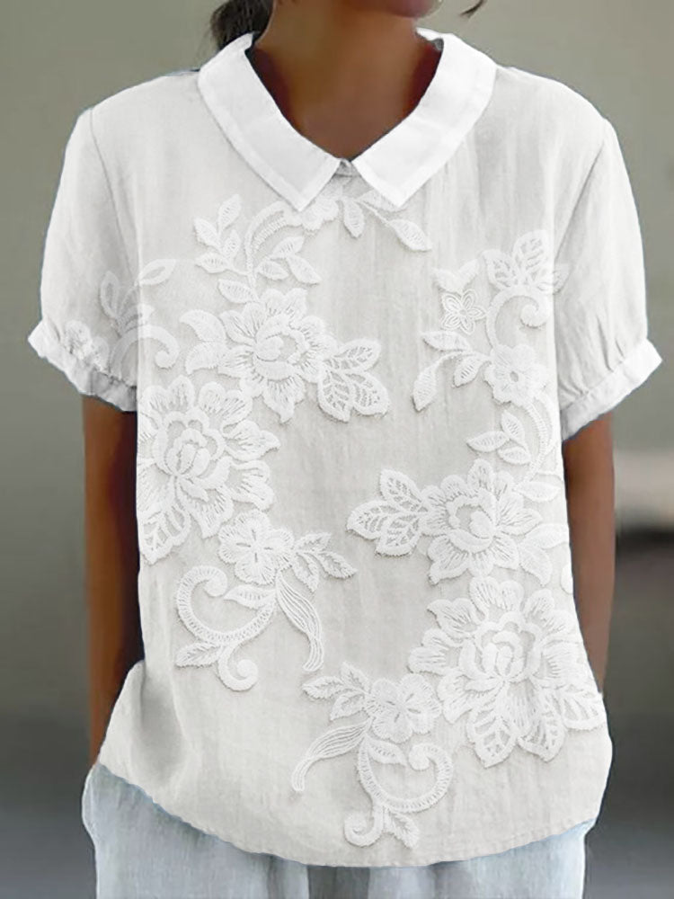Maylora - Gedessineerde Zomerblouse