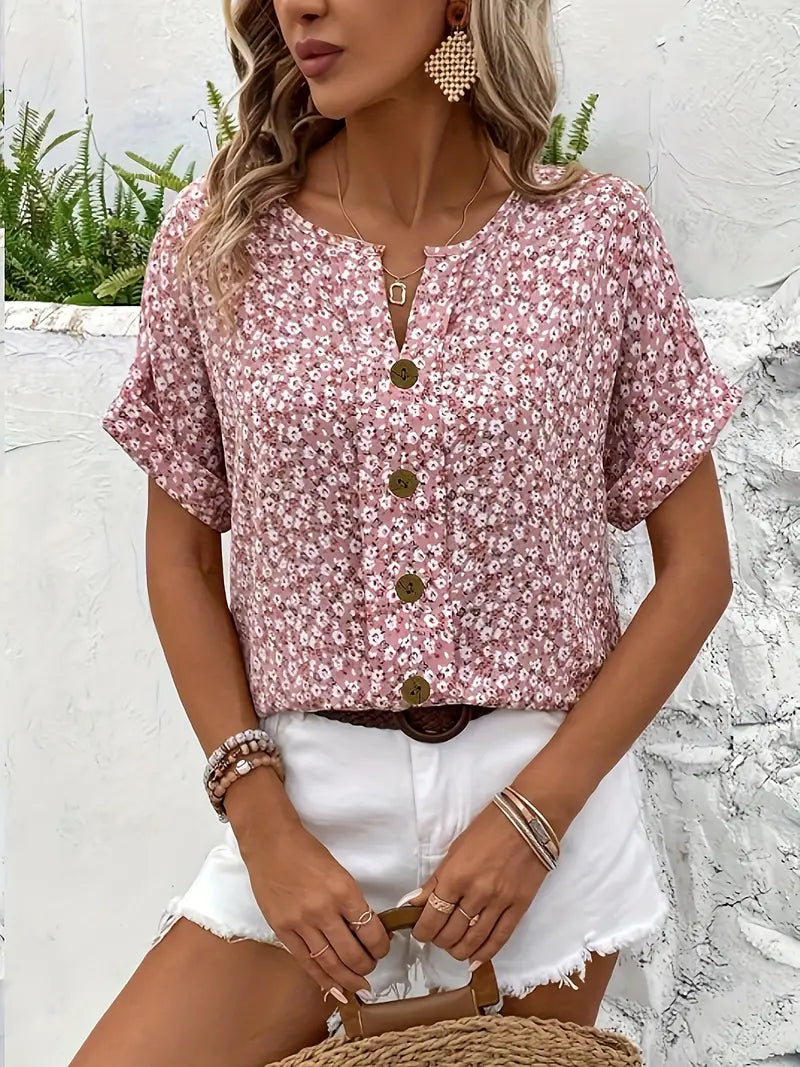 Jelena - Elegante Bloemen Top voor de Lente en Zomer