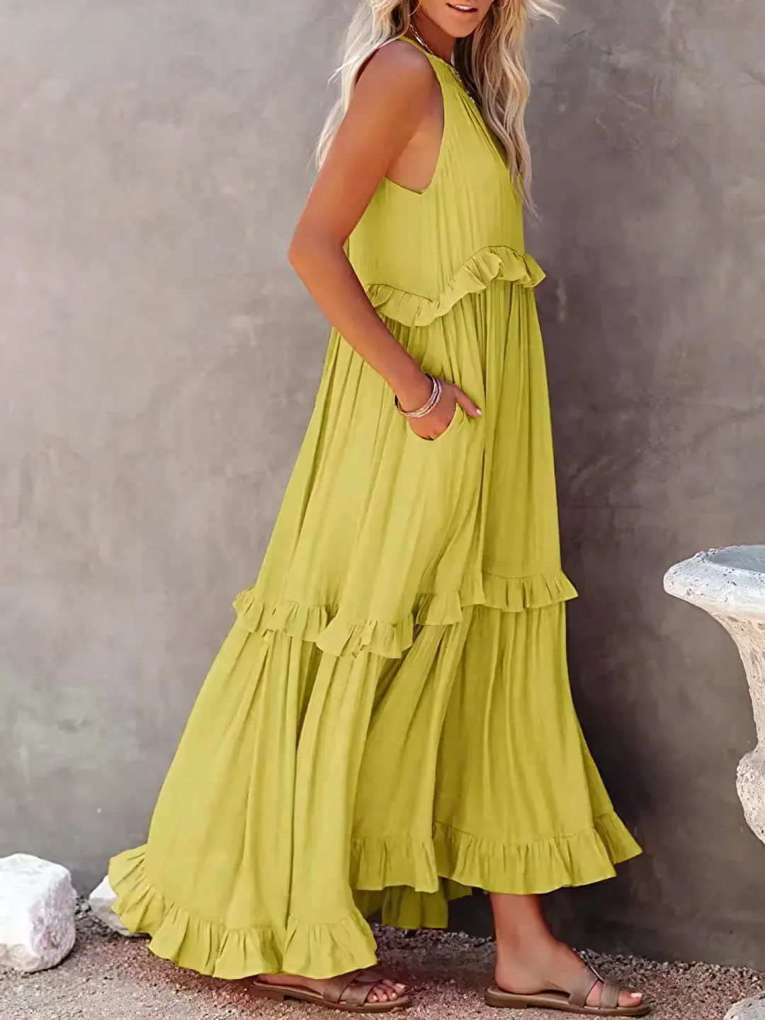 Mabel - Elegante en Lichte Maxi Jurk