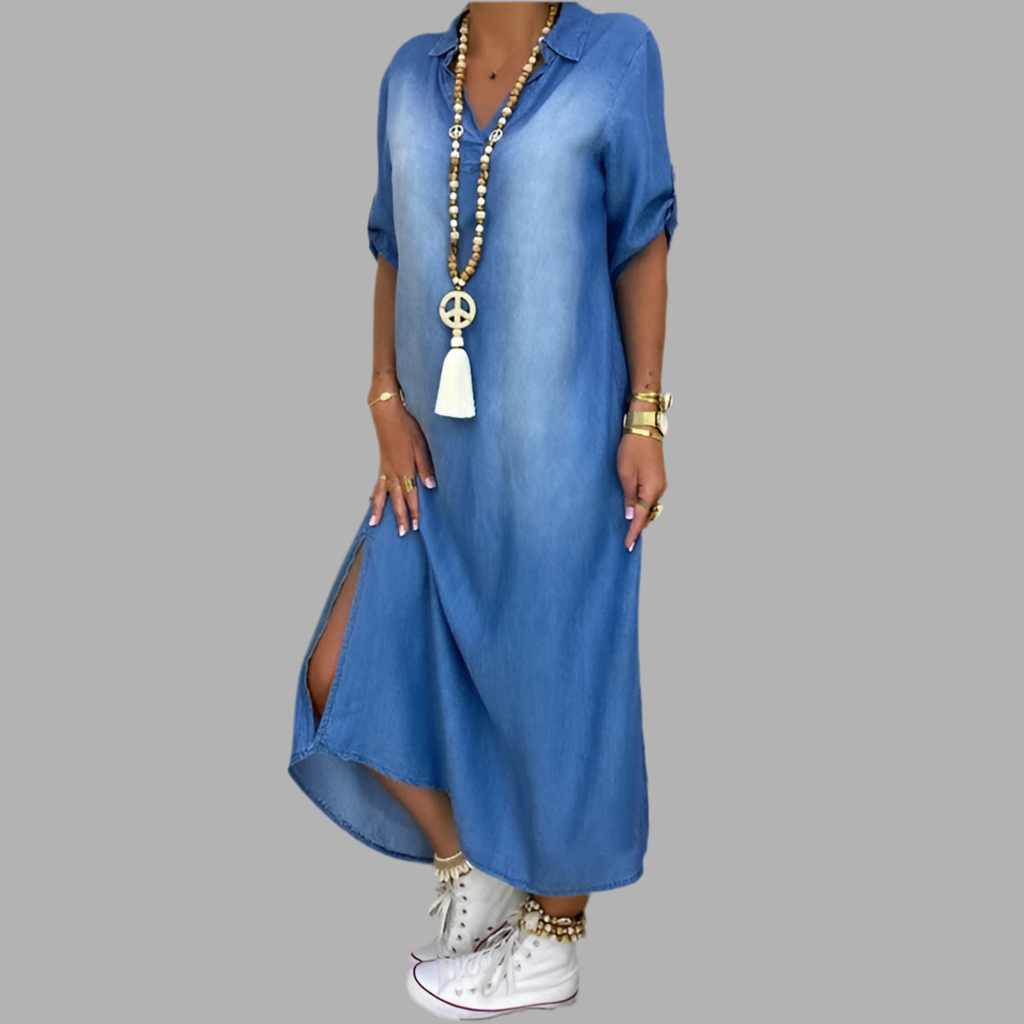 Lea - Casual Denim Jurk