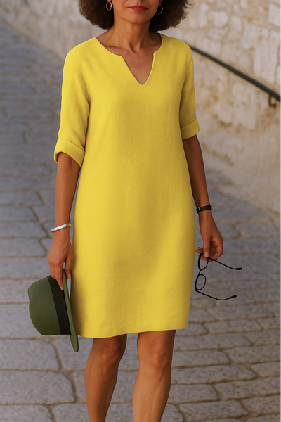 Lisette - Elegante Jurk met V-Hals