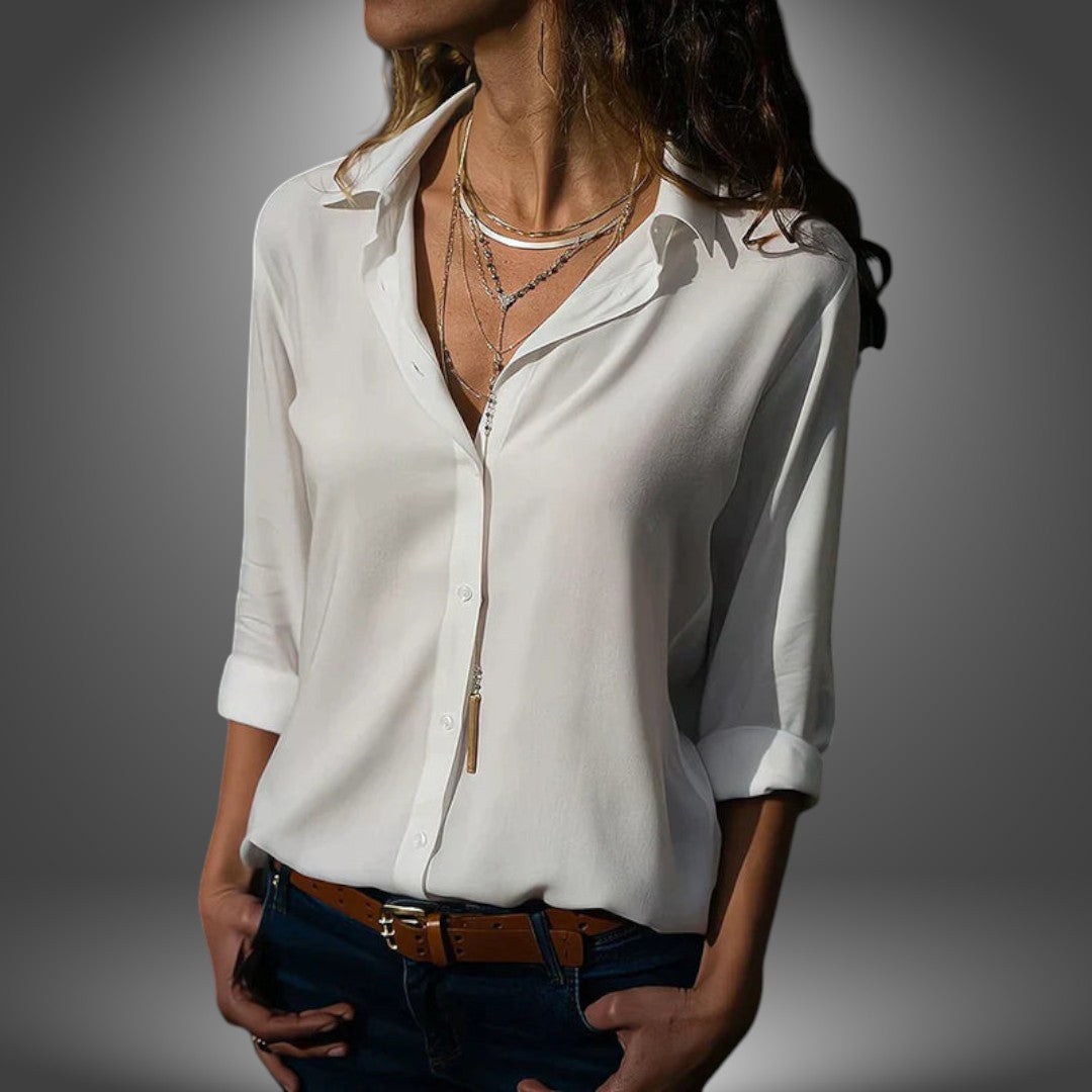 Valeria - Klassieke Blouse met Knopen