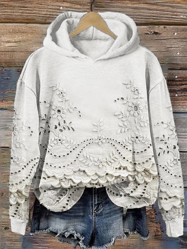 Maylora - Vintage Bloem Hoodie