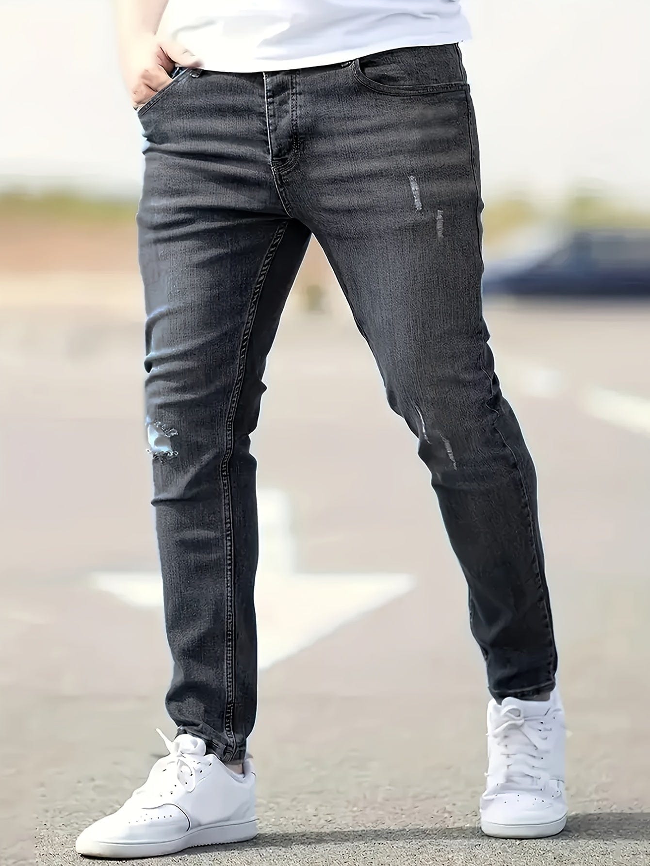 Alex - Trendy Versleten Jeans