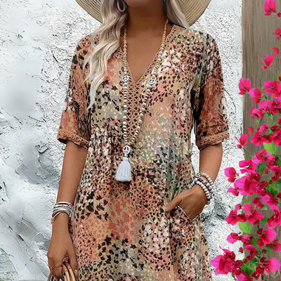 Monique - Elegante Lange Jurk