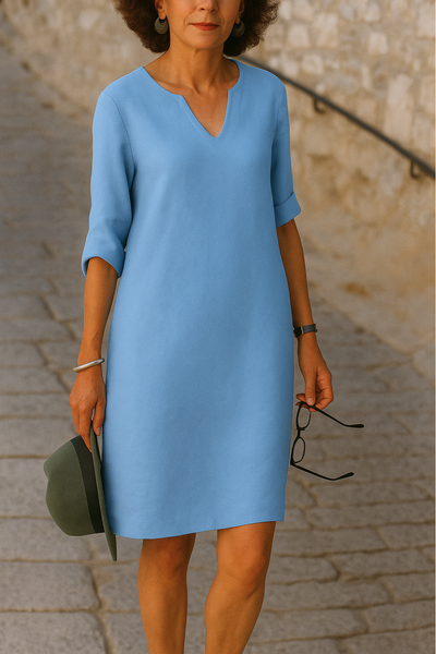 Lisette - Elegante Jurk met V-Hals