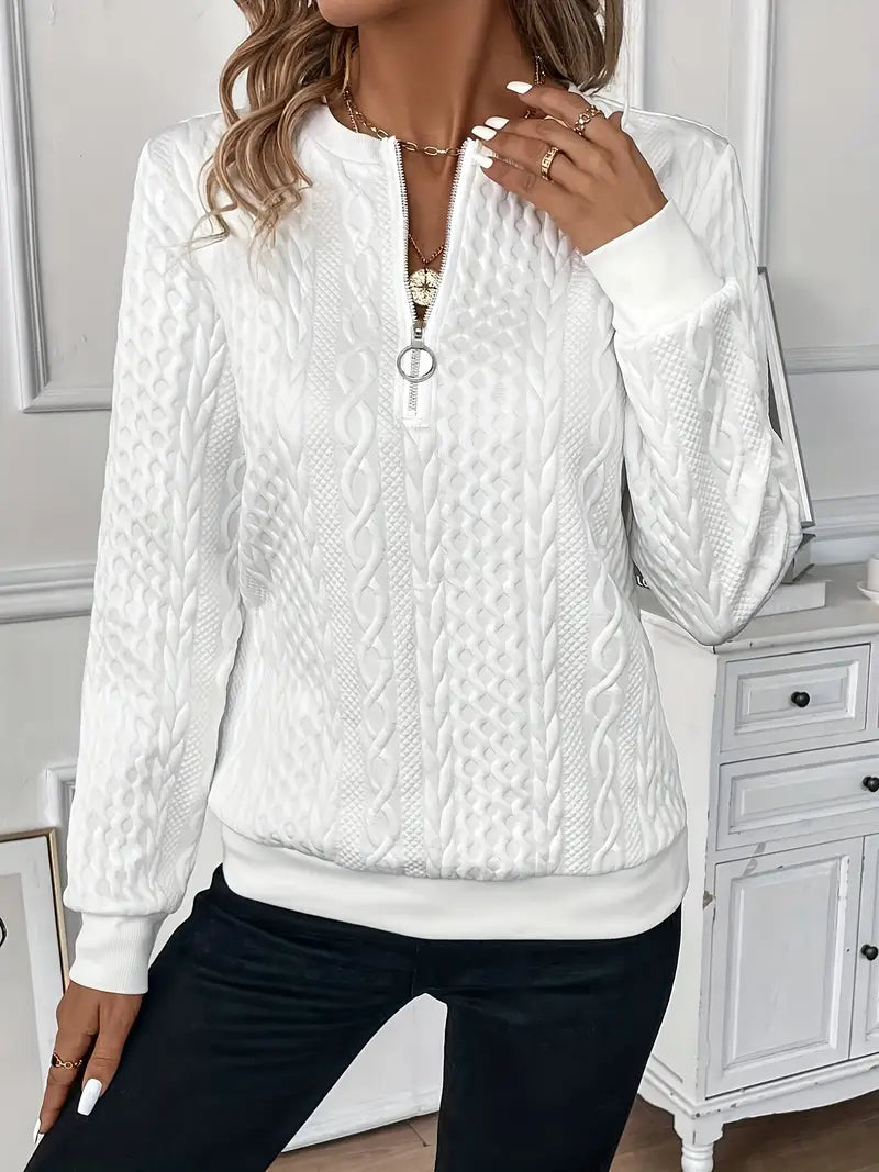 Lucia - Elegante Zip Trui