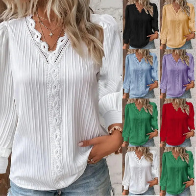 Emma - Elegante Blouse van Kant