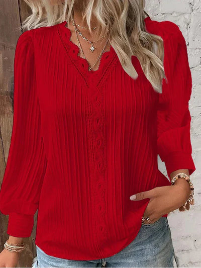 Emma - Elegante Blouse van Kant