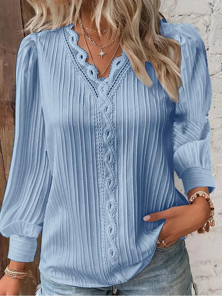 Emma - Elegante Blouse van Kant