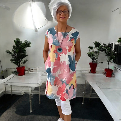 Anita - Katoenen Bloemenjurkje