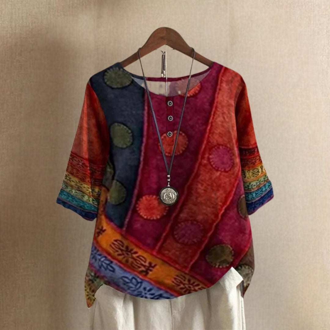 Anny - Comfortabele Artistieke Top