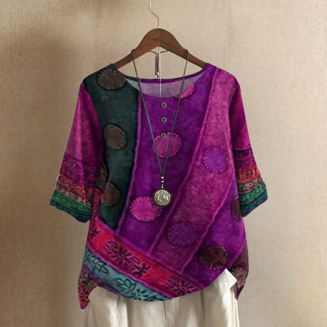 Anny - Comfortabele Artistieke Top