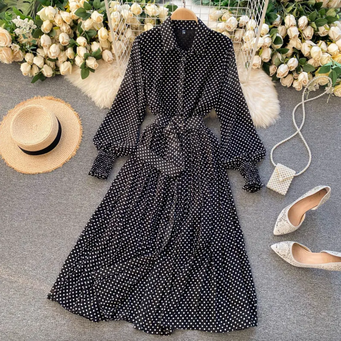 Johanna - Elegante Geborduurde Jurk