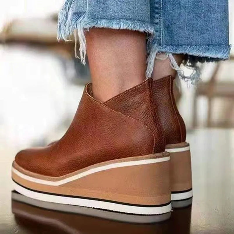 Lauren - Elegante Comfortabele Enkellaarsjes