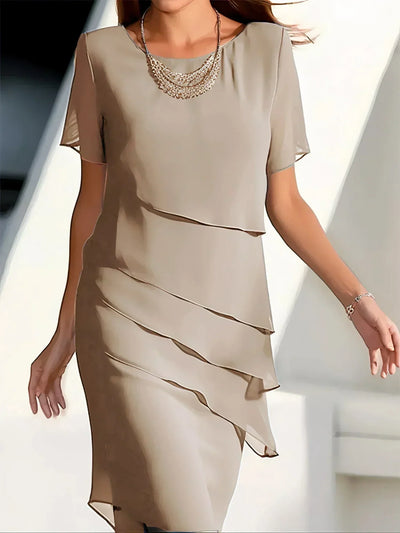 Monika - Luxe Lente Midi Jurk