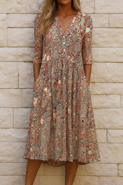 Lucille - Elegante Casual Jurk