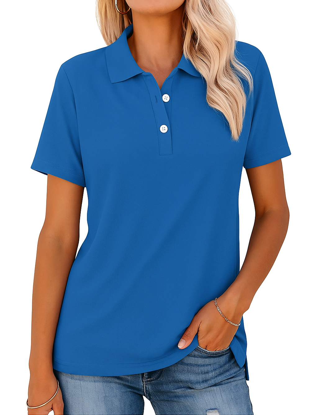 Julia - Ademend Polo Shirt met Elegante Stijl