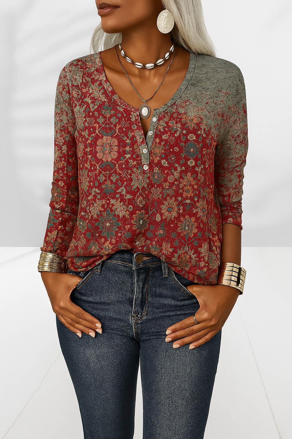 Alina - Elegante Bloemenshirtje