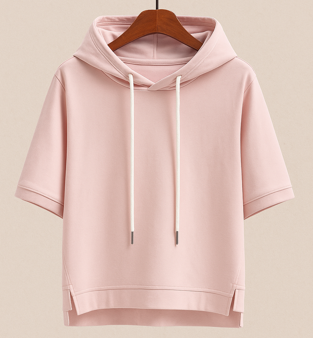 Alison - Korte Mouwen Hoodie