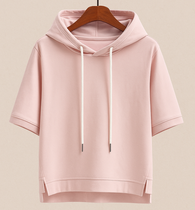 Alison - Korte Mouwen Hoodie
