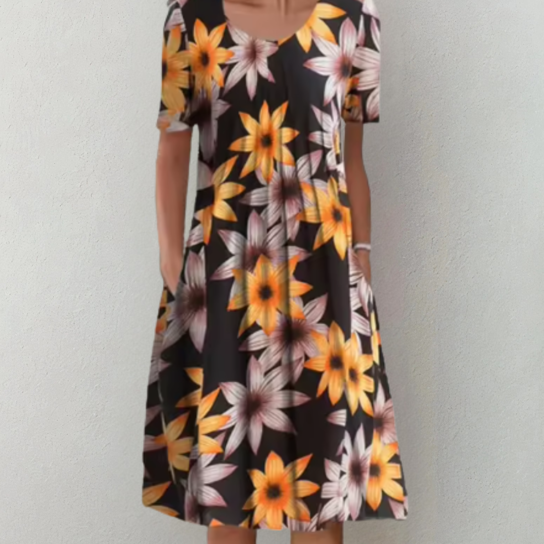 Lynn - Elegante Zomer Midi jurk