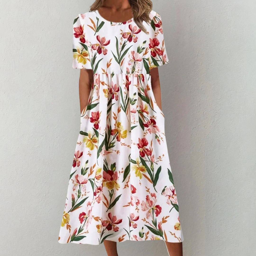 Gwen - Elegante Zomer Midi Jurk