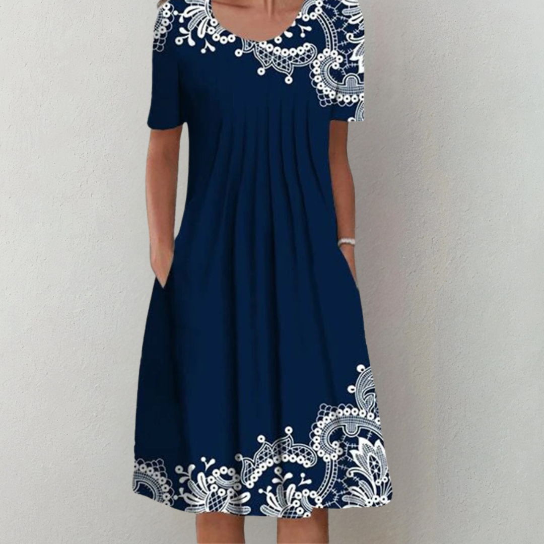 Silke - Elegante Zomer Midi Jurk