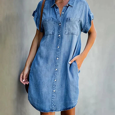 Aubree - Casual Denim Jurk