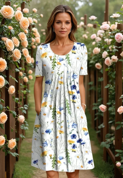 Celeste - Elegante Bloomen Jurk