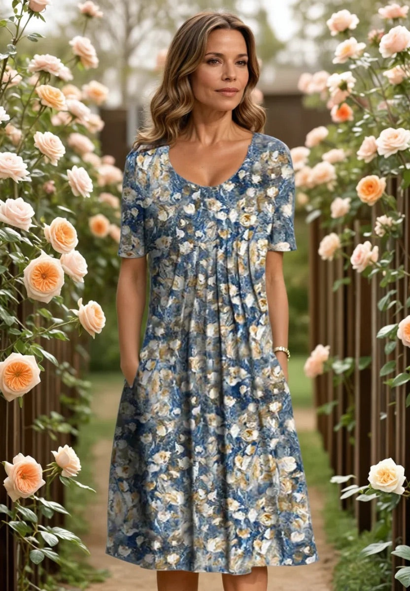 Celeste - Elegante Bloomen Jurk