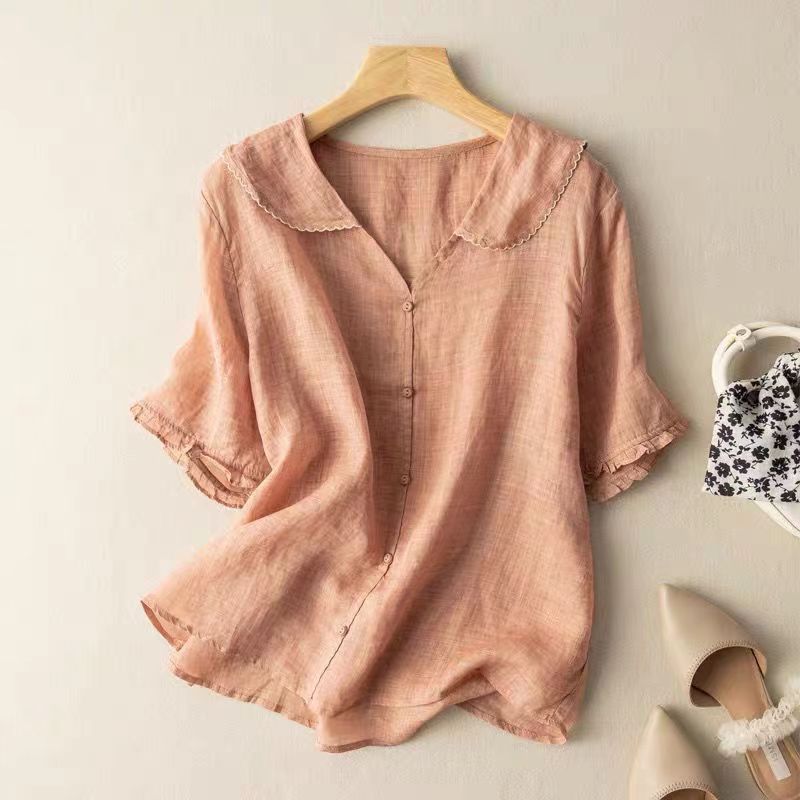 Adèle - Luchtige Linnen Blouse