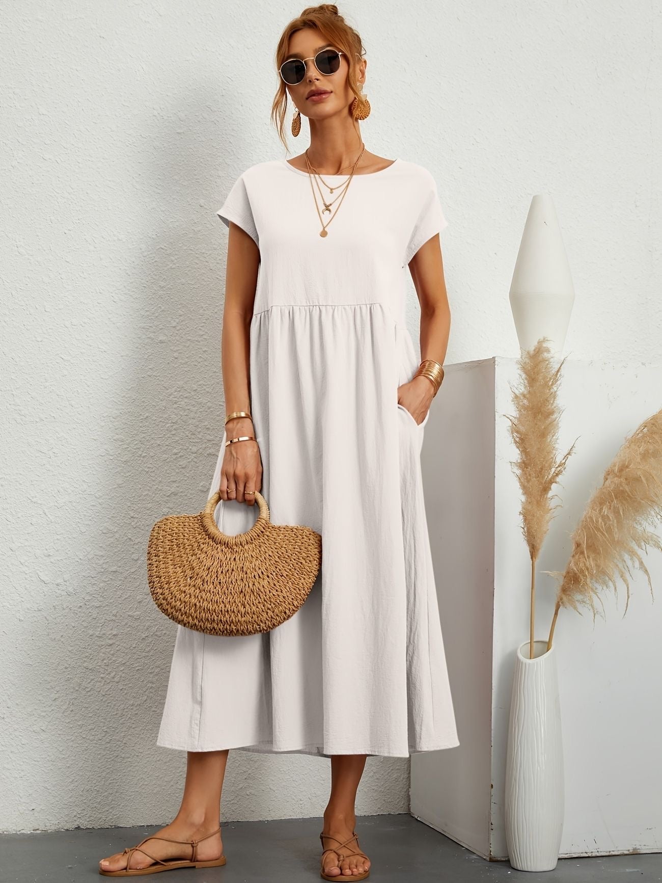 Greta - Ademend Lente Jurk