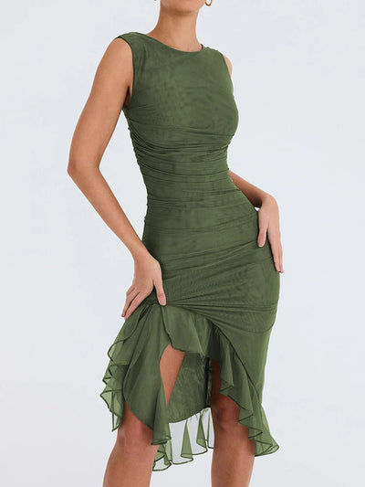Nancy - Elegante Midi Jurk