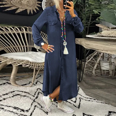 Fanny - Elegante Jeansjurk