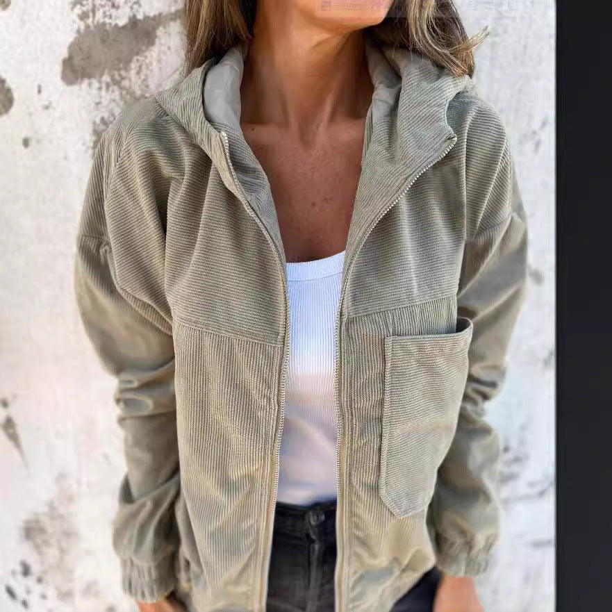 Clémence - Comfortabele Velours Jas
