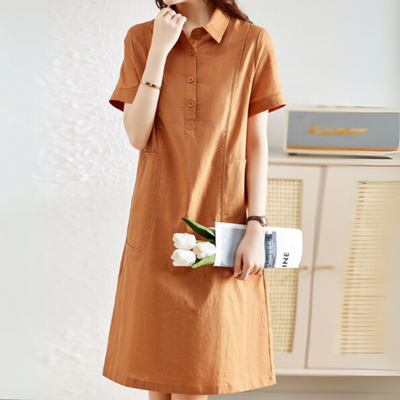 Ruth - Vintage Katoenen Jurk
