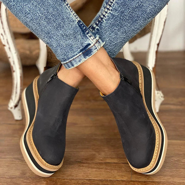 Lauren - Elegante Comfortabele Enkellaarsjes