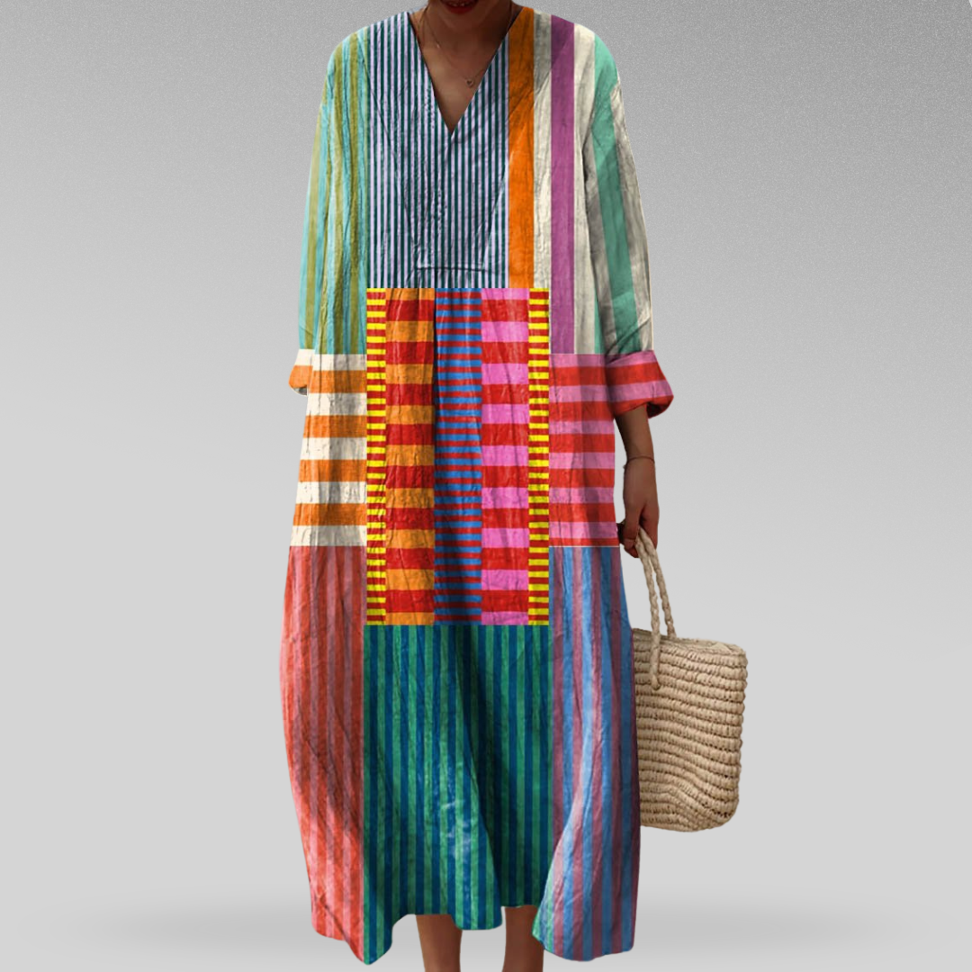 Lia - Modern Geometrische Jurk