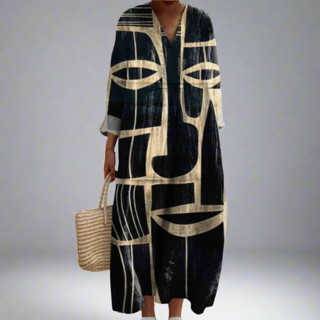 Julianna - Modern Geometrische Jurk