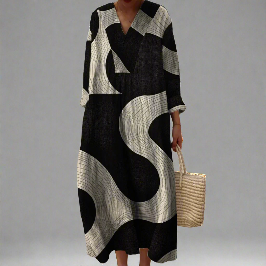 Karen - Modern Geometrische Jurk