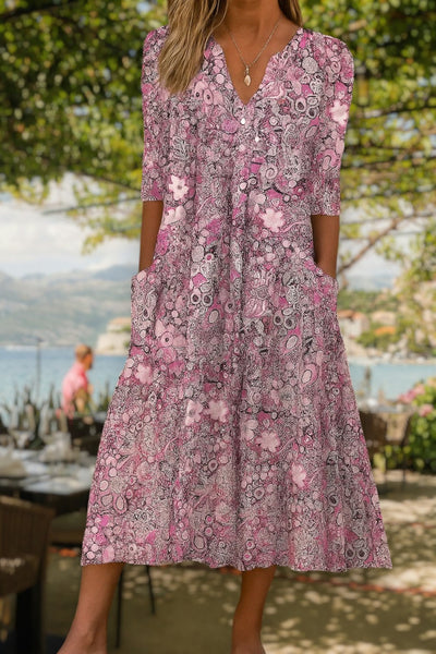 Lucille - Elegante Casual Jurk